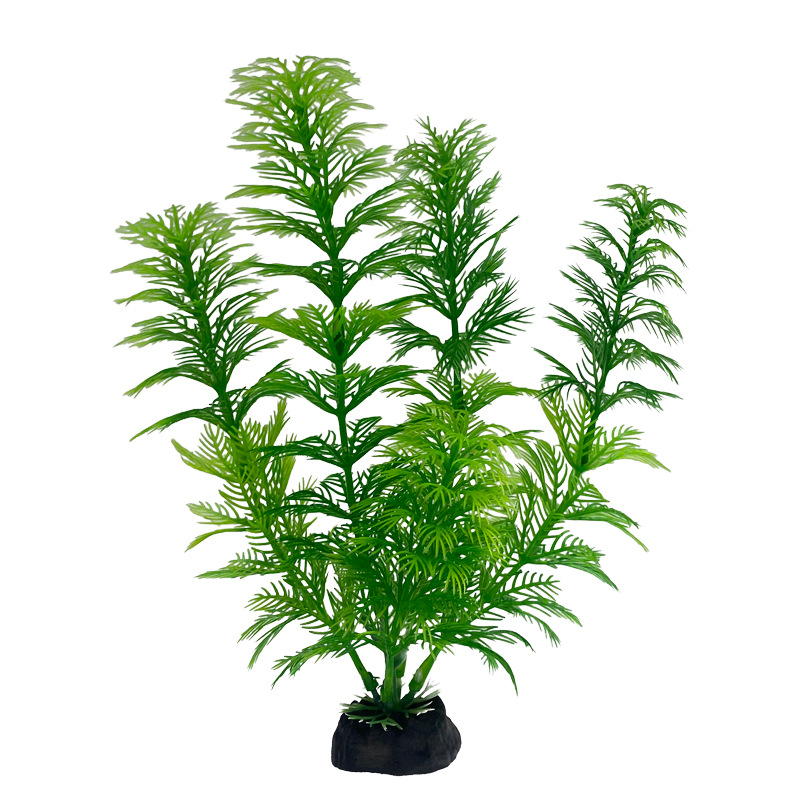 Fish tank decorative plastic aquatic simulation green chrysanthemum plant aquarium landscaping fake grass artificial plant aquarium products 5