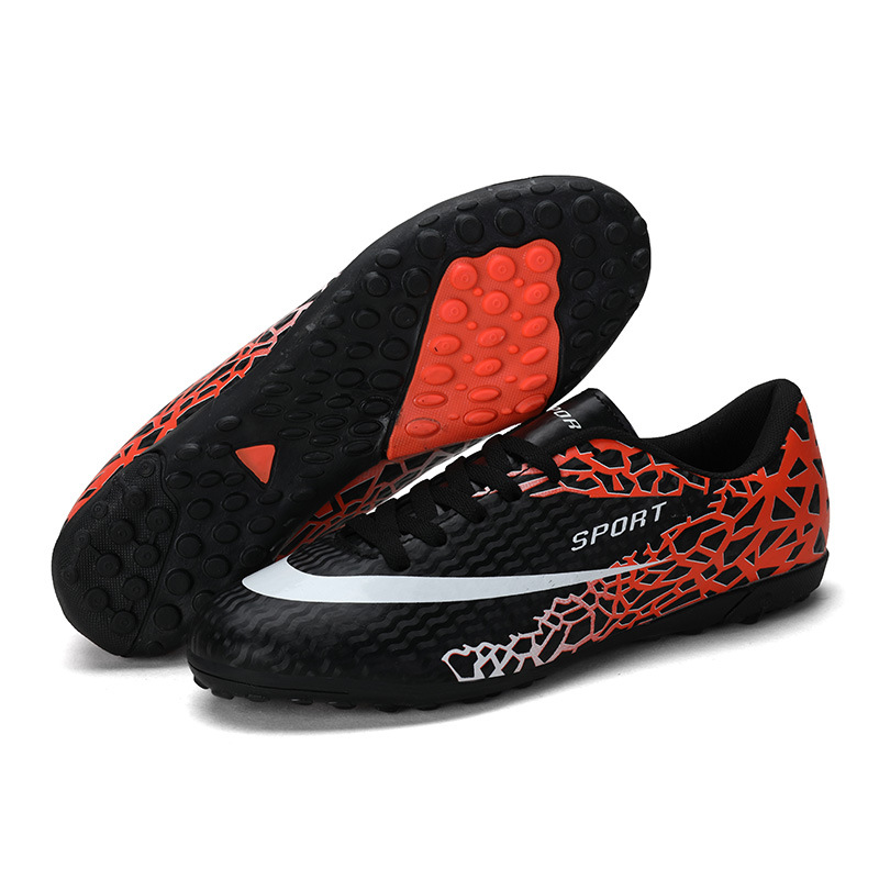 2022 zapatos de fútbol nuevo AG goma cómodo césped artificial hombres y mujeres adultos estudiante juventud antideslizante zapatos de entrenamiento