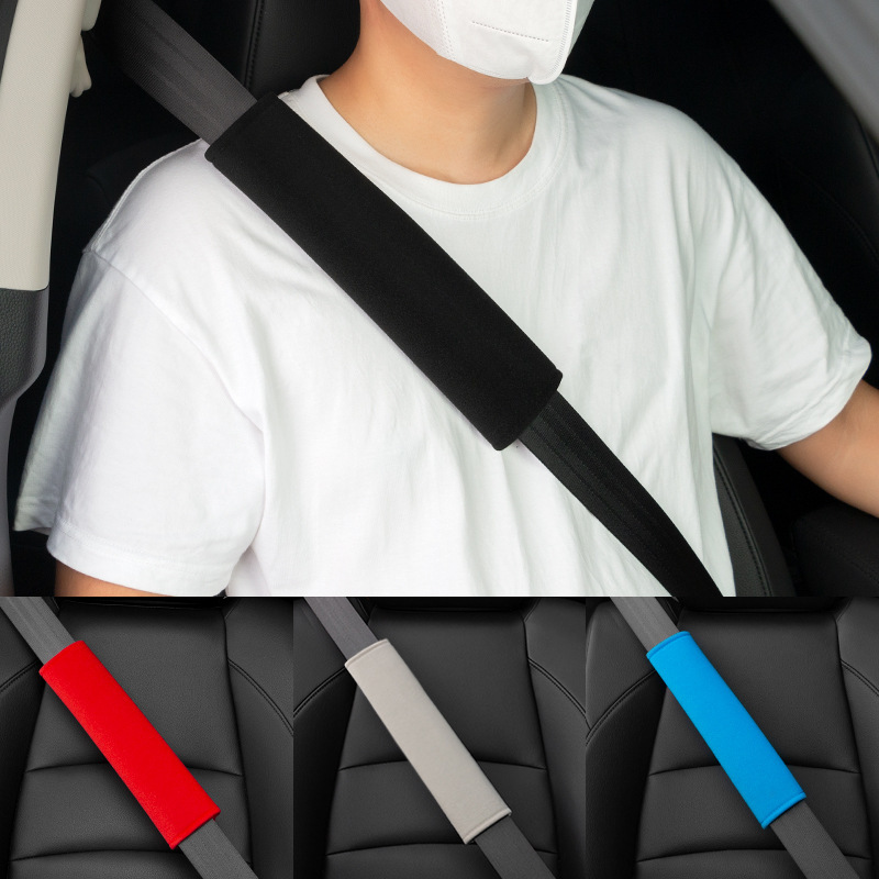 New Car Seat Belt Shoulder Pads Car Interior Extended Shoulder Pads Car Seat Belt Protective Cover Super Soft and Thickened