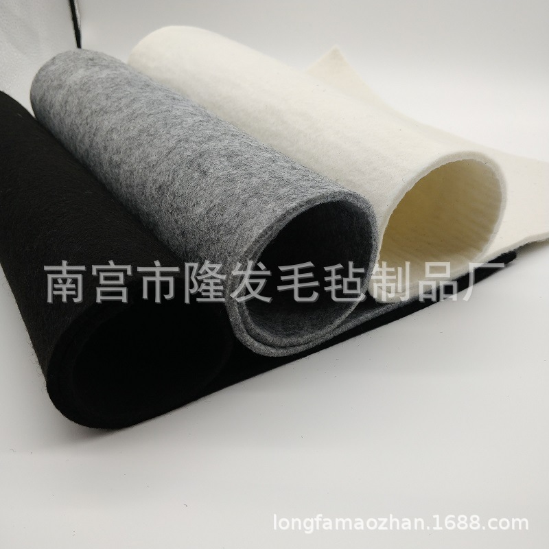 纤维不织布棉无纺布针扎成型毛毡布面料布料针刺布产品包装袋