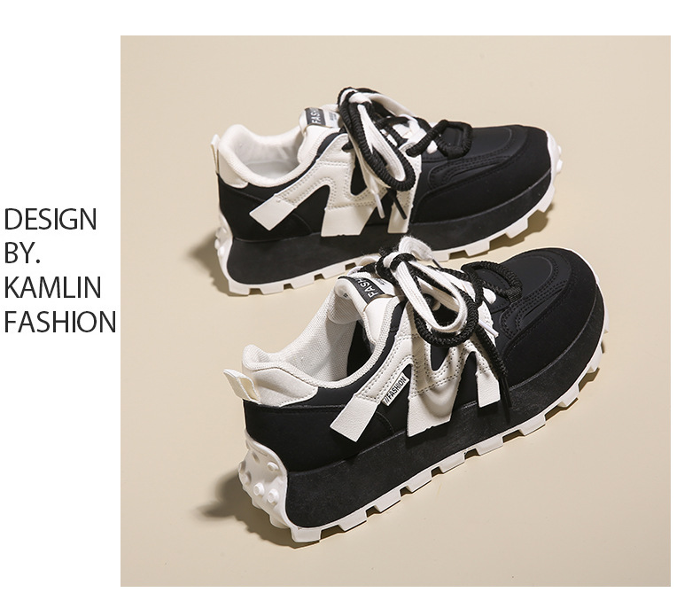 Instagram coréen nouveau Forrest Gump chaussures pour femmes 2024 printemps et automne étudiant sport chaussures de course décontracté semelle épaisse augmentation de la hauteur_voghion.com