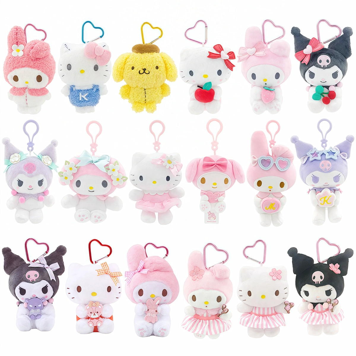 Sanrio, Hello Kitty, (Оптовая продажа), настоящий плюшевый аксессуар, кукла, брелок