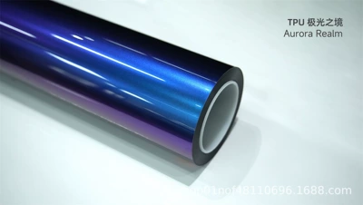 Colors, Self-Healing from Scratches, Color — Car paint protective film - tpu-aurora-realm-15215m