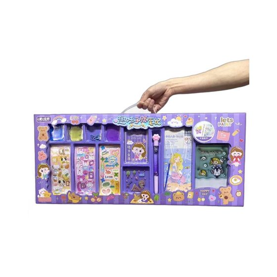 Training institutions children's Wen Chuang cream glue DIY quiet book goo card girl jewelry toy gift box gift wholesale