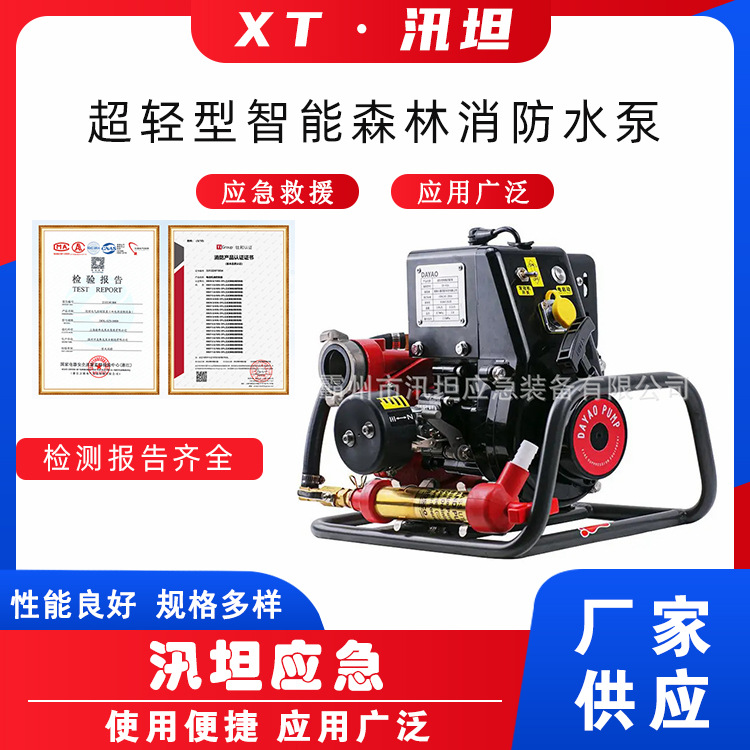 超轻型智能森林消防水泵手电一体远输程灭火泵DY-P10直流式抽水泵