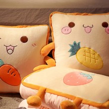 抱枕被子两用午休加厚汽车折叠车用枕头办公室午睡毯子二合一靠枕