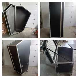 铝合金竖琴箱航空箱运输展会仪器设备箱周转拉杆五金工具箱带轮