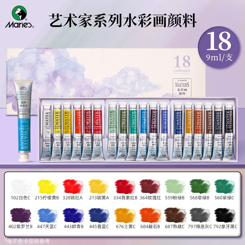 18 colors, 9 ml