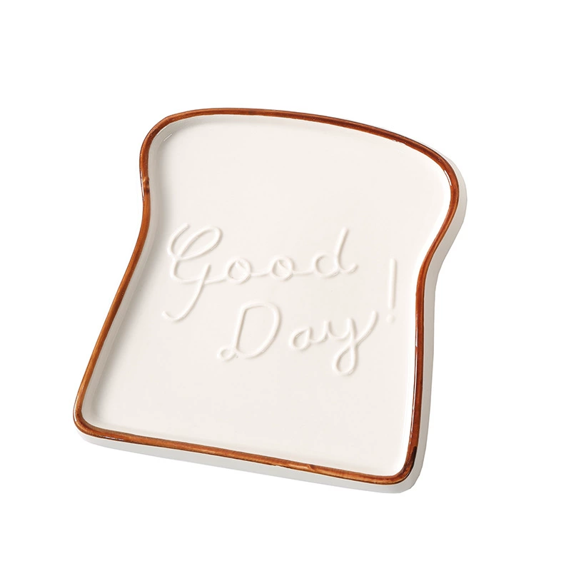 Creative Bread Plate Food Date Ceramic Ping Disk Home Disk Caudi Caudi Sushi Bencs Drive Dumpling Personalized Toast Personal Disk