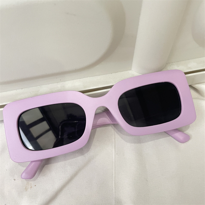 レトロな円枠サングラス紫色のドーパミンギャルメガネ男紫外線防止近視サングラス女性の丸い顔