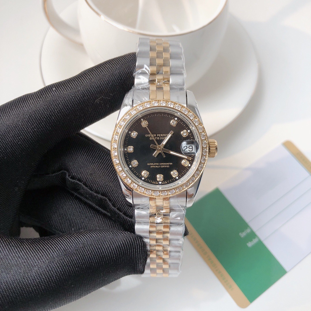 Cross-Border Foreign Trade Laojia Ladies Datejust 31 Classic Watch Stainless Steel Fully Automatic Mechanical Watch Manufacturer