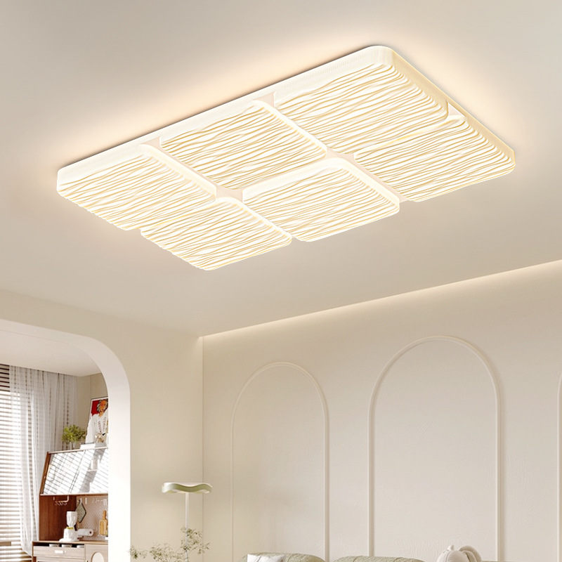 Iluminación de techo de la sala de estar de estilo francés, sencilla y cálida, sensación de atmósfera creativa de espectro completo, iluminación principal del pasillo 336L