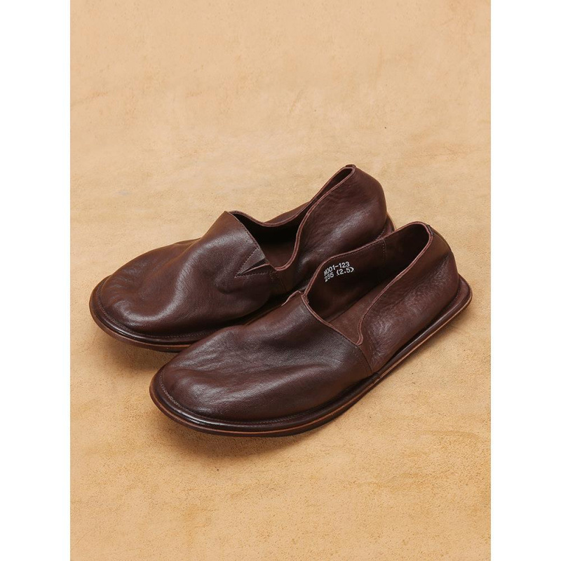Japanese casual summer thin shoes made of soft leather