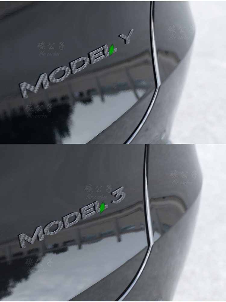 Applicable to TESLA Interior Trim Upgrade before and after Model3YSX of Tesla Real Carbon Fiber Car