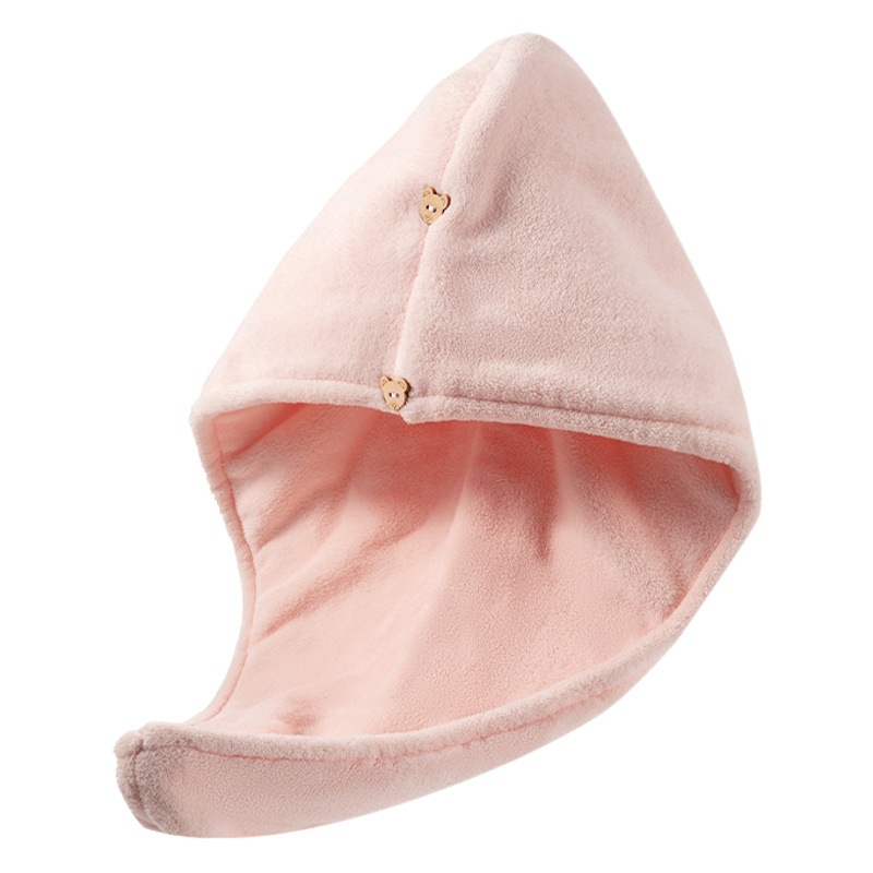 Coral fleece sombrero de secado de pelo de las mujeres de doble capa fuerte absorbente de secado rápido engrosada extra grande hogar nuevo gorro de ducha pañuelo toalla