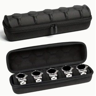 Factory Direct Sales 5 Card Slot Watch Storage Box Travel Portable Storage Bag Multi-Position Decoration Protection Box Ready for Sale