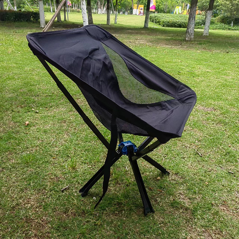 Wholesale and Retail Outdoor Camping Picnic Camp Folding Chair Umbrella Chair Aluminum Alloy Lightweight Portable Backrest Moon Chair