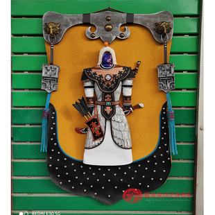 Mongolian Leather Painting Color Hanging Painting Mongolian Elements Decorative Painting Mongolian Yurt Hotel Wall Painting Three-dimensional Painting Ethnic Style