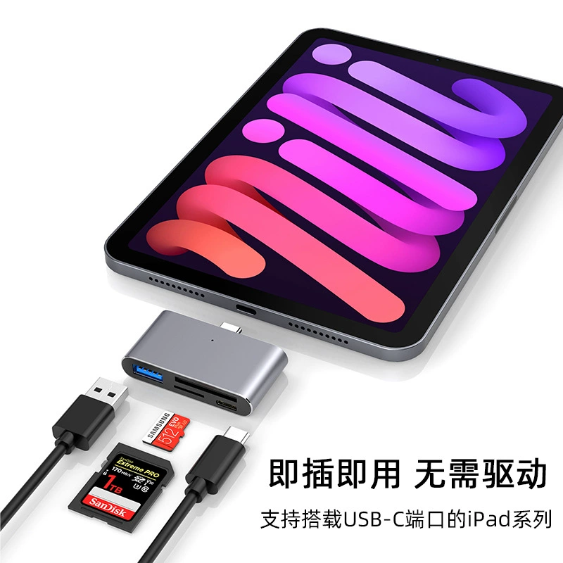USB2.0 четырехвходовый картридер для SD/TF карт чтение мультит कार्यक्रम?