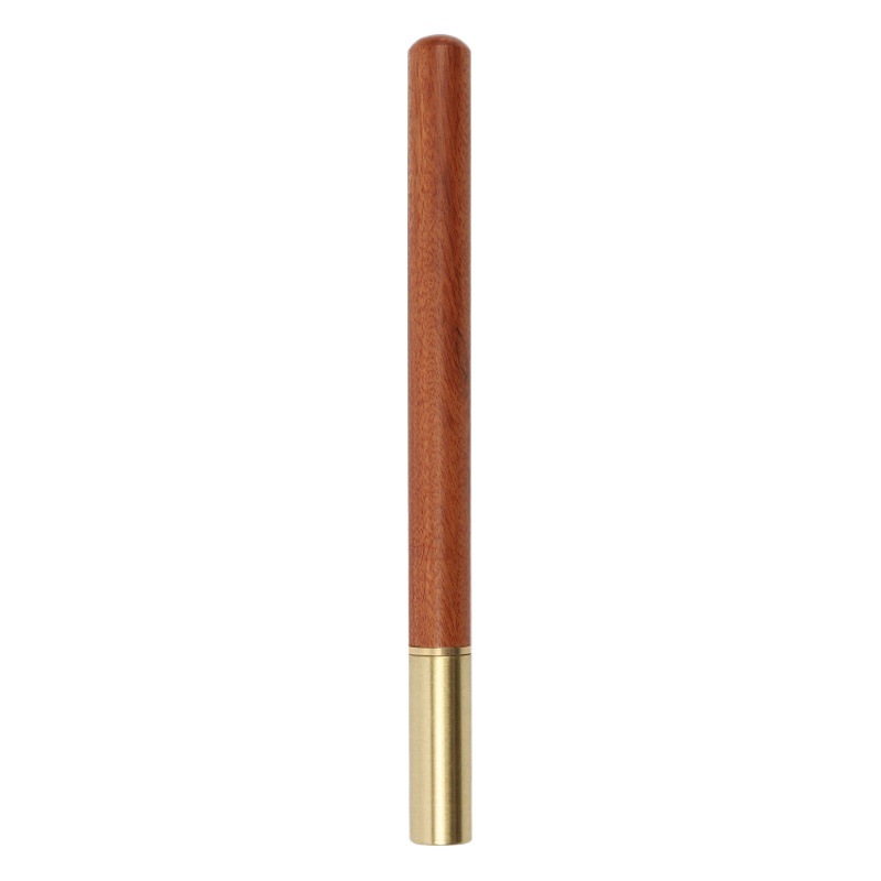 Wooden Signature Pen Metal Brass Gel Pen Redwood High-end Business Men's Black Signature Pen