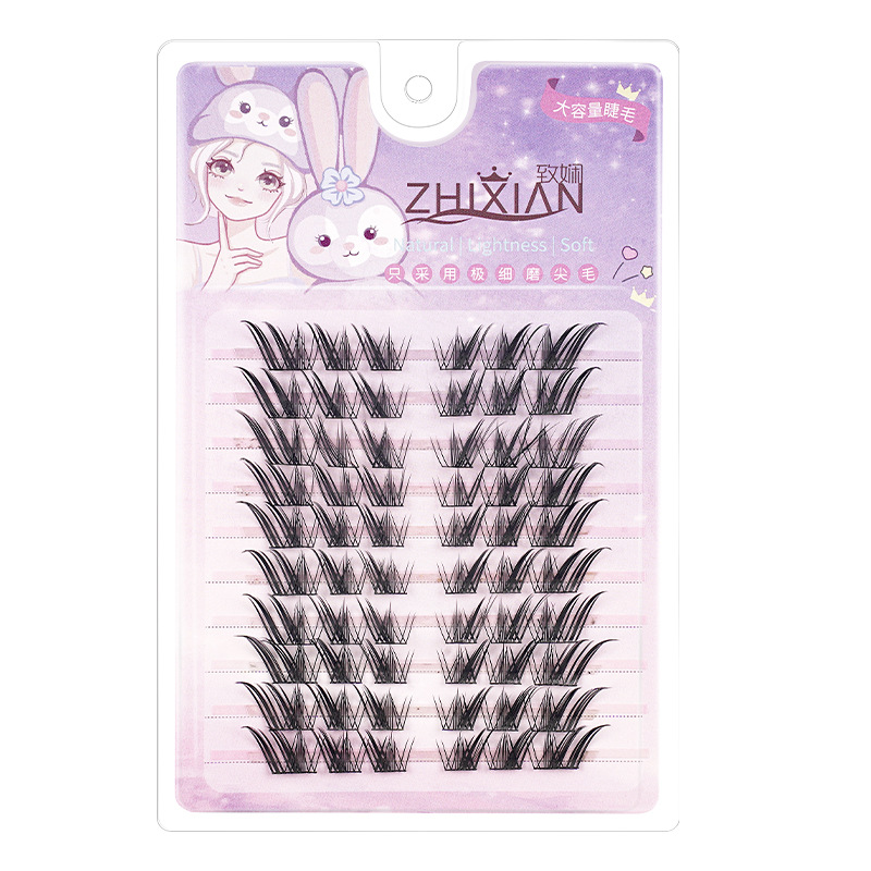 Pestañas postizas, retrato familiar, pegamento de gran capacidad, girasol, zorro, garra de gato, rollo de flores grande natural, pestañas silvestres puras