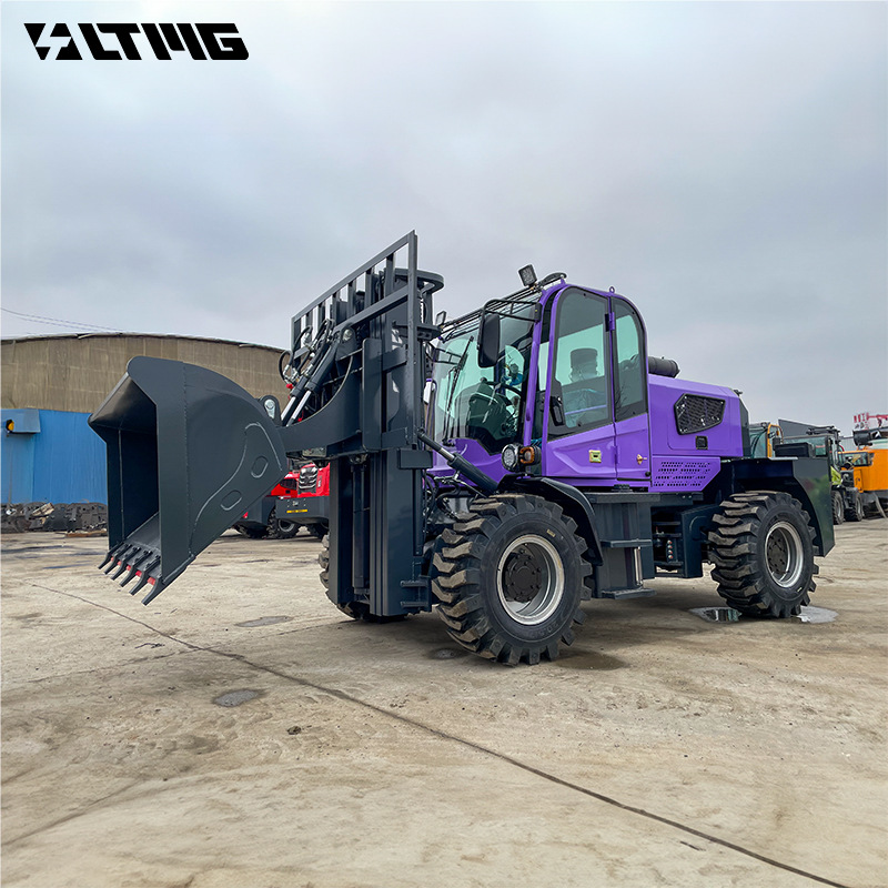 越野叉车四驱工地液压车四吨3吨5吨 内燃铰接式实心胎支持定制