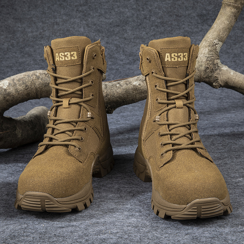 Botas de combate impermeables del ejército de EE.UU. Botas de entrenamiento impermeables paracaidistas Martin Botas de montaña al aire libre Botas tácticas de montar marrón