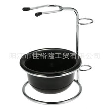 电镀胡架配塑料胡碗厂家直销胡刷套装个人清洁用具剃须刀架热销