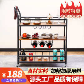 不锈钢餐车手推车餐厅酒吧中古小推车 酒店餐车酒水车移动送餐车