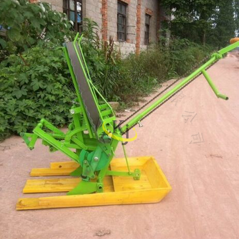 小型手摇式水稻种植机 双行步退式插苗机 水稻插秧机  农用机械