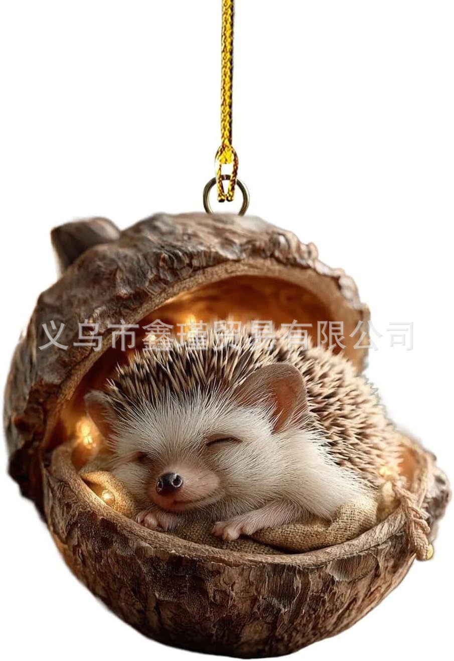 Explosiones transfronterizas mapache erizo decoraciones de árbol de Navidad búho decoraciones de Navidad colgantes planos acrílicos image 6