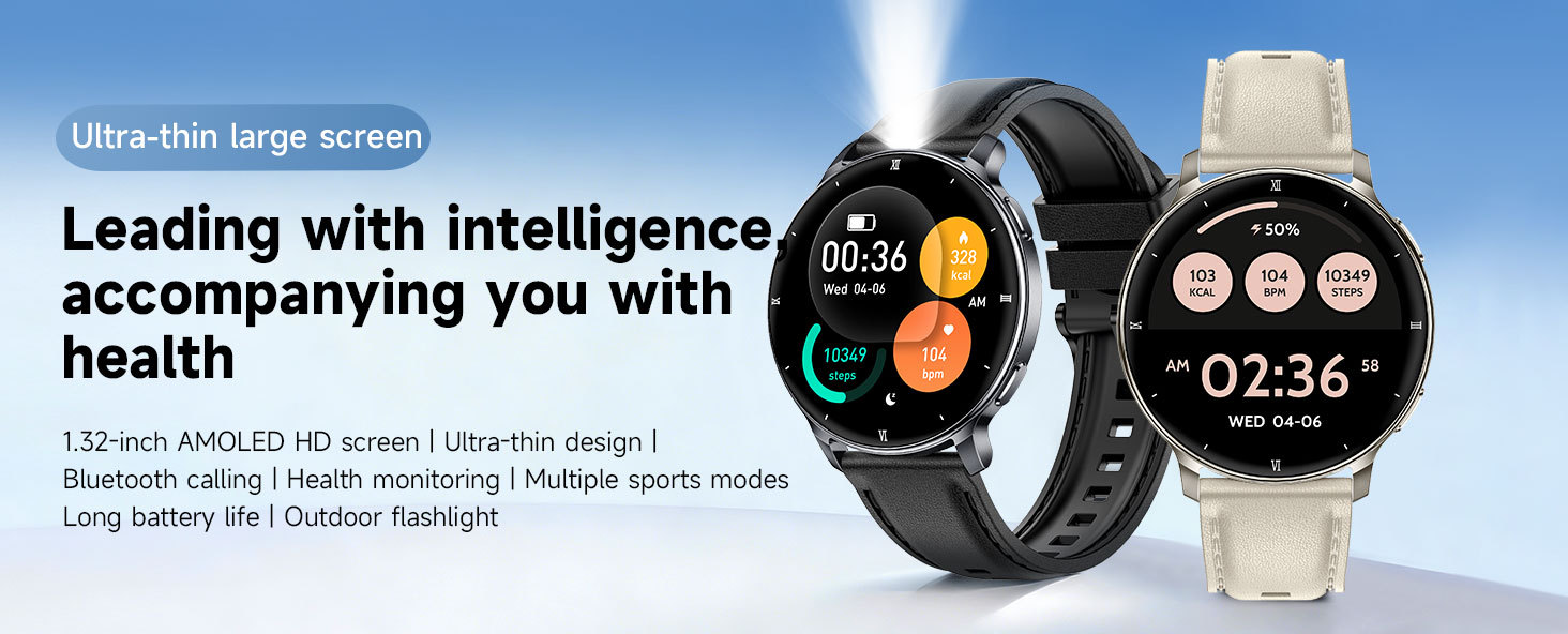 Smartwatch con schermo amoled rotondo chiamate bluetooth e salute_voghion.com
