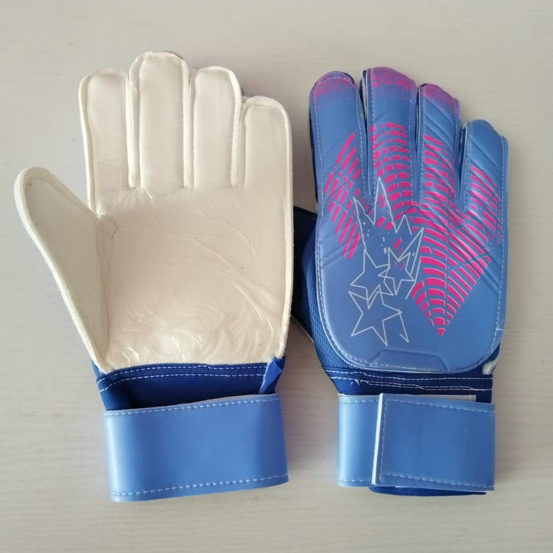 Guantes de portero de fútbol para niños y adultos, estudiantes de primaria, con protección para los dedos, guantes de portero de látex antideslizantes para entrenamiento para niños.