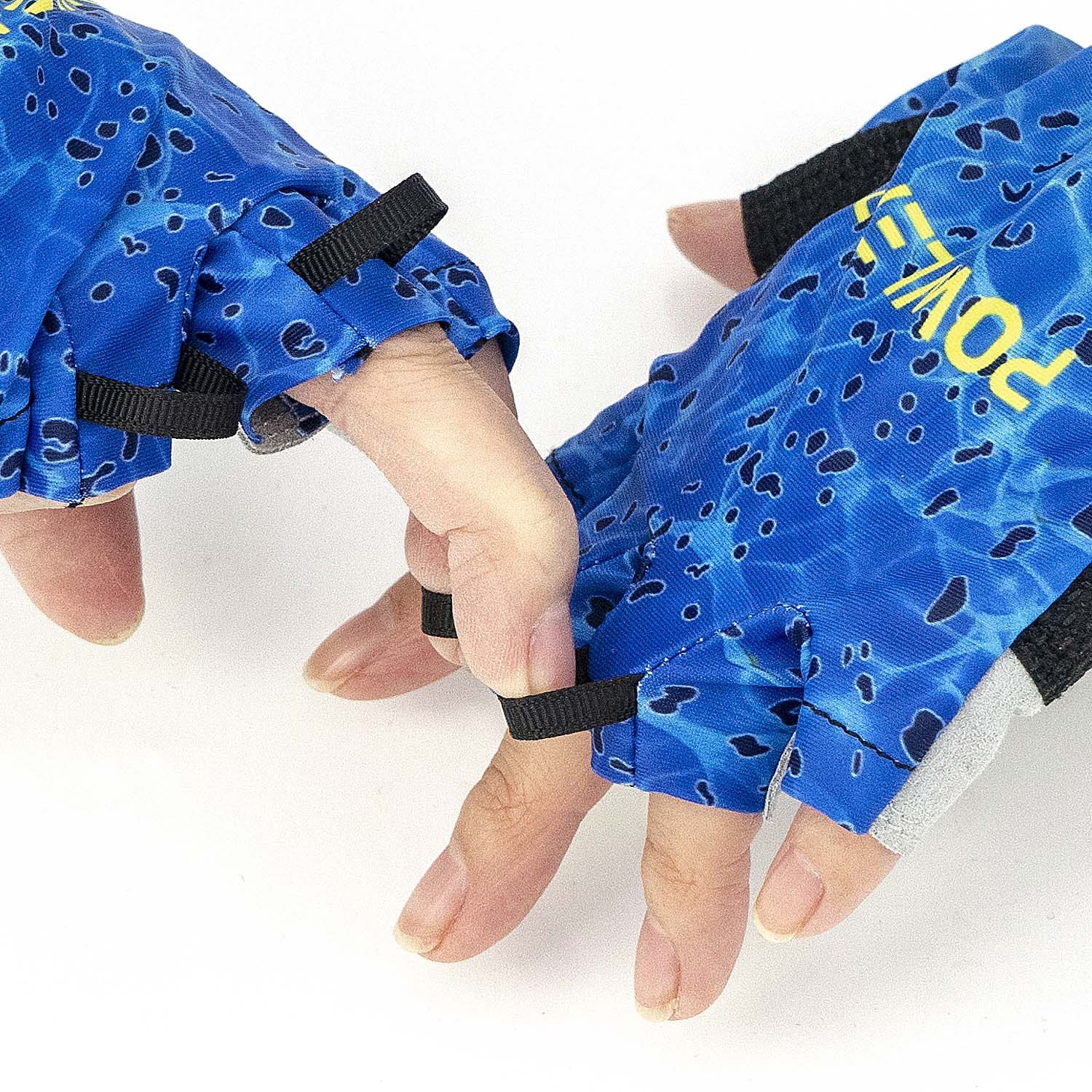 新款夏季钓鱼专用手套路亚渔手垂钓防晒防滑耐磨露指矶钓手套厂家