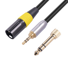 �羳��Ʒ������3.5MM��ͷתXLR 3pin��ũ��ͷ��������̨��Ƶ��