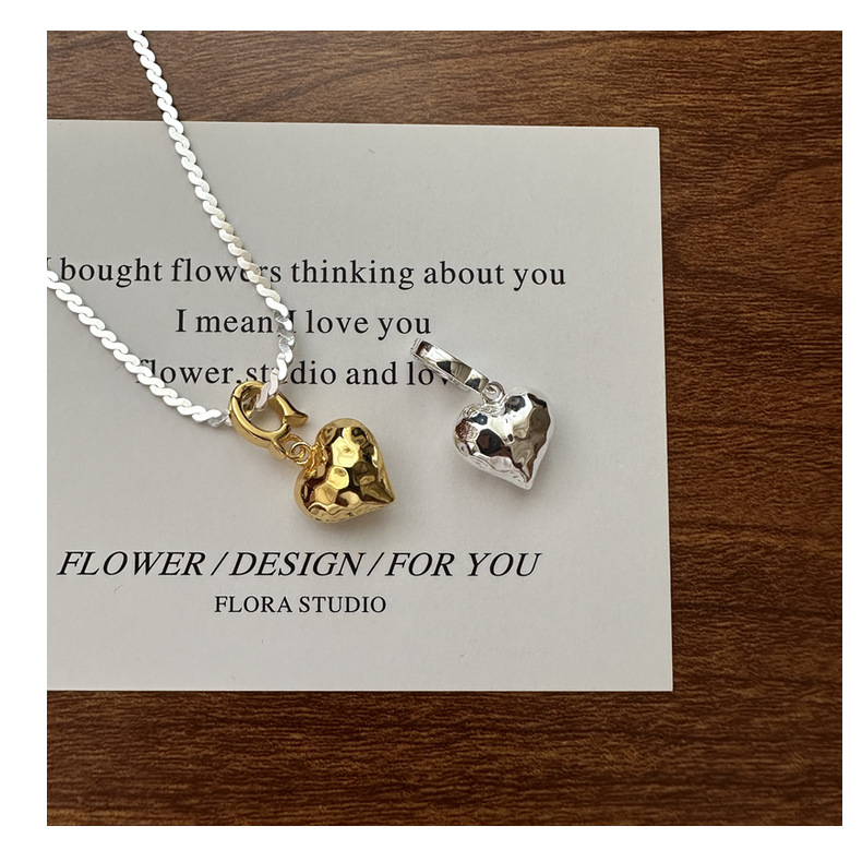 DIY Jewelry Accessories Classification 1 Piece Quantity 1 Piece 925 Sterling Silver Heart Shape Pendant