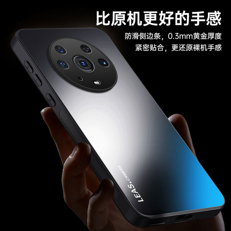 Suitable for Honor Magic3Pro Micro-Matte Phone Case Ag Electroplated Acrylic Honor Fashion Anti-Fall Protective Case
