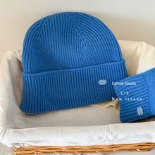 定制高品质出口100%绵羊毛针织帽女秋冬保暖冷帽时尚大头围毛线帽