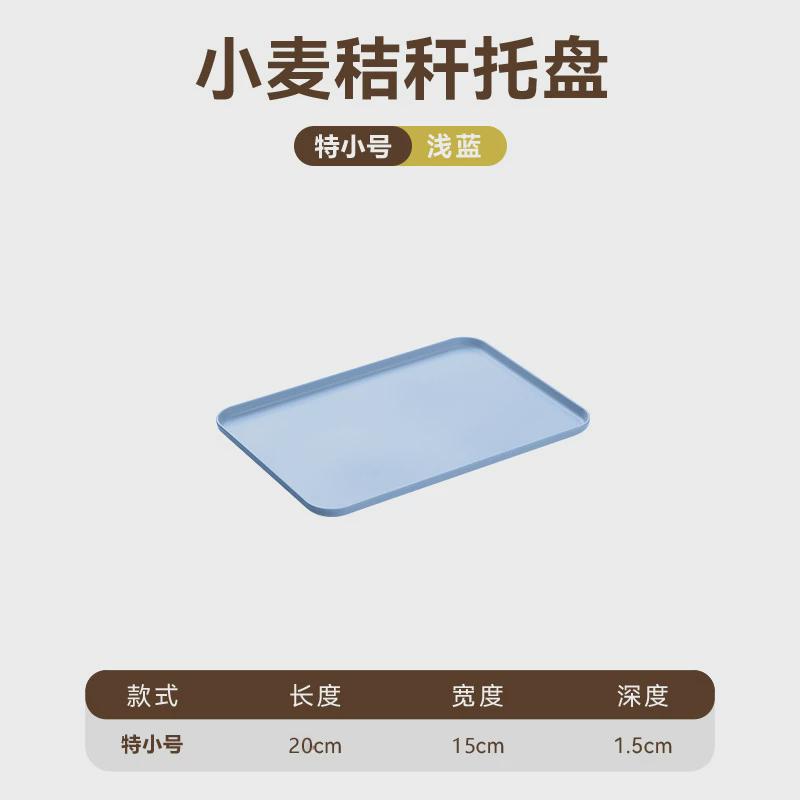 2 Size Plastic Fruit Dessert Tray Desktop Food Storage Plate