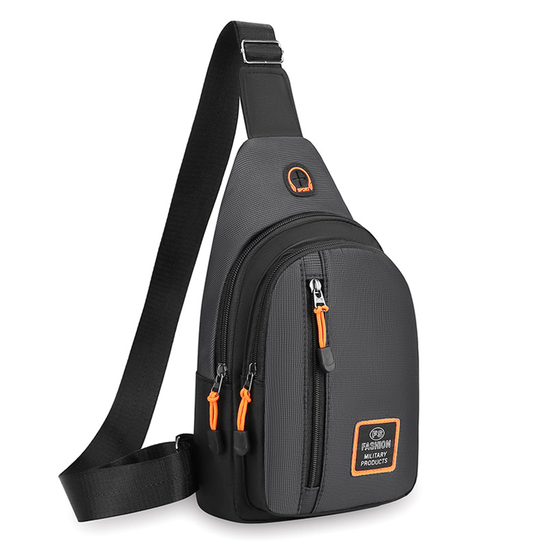 Bolso de pecho multicapa para hombre nuevo bolso de hombro pequeño de pecho de todo fósforo coreano impermeable y resistente al desgaste bolso de mensajero de un solo hombro pequeño de tela Oxford