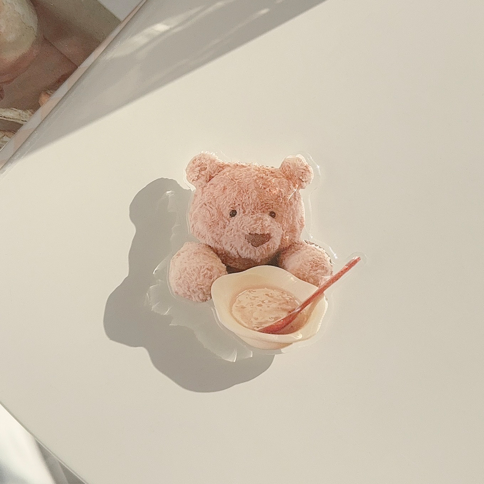 韓系ins犬熊スタンドアニメ伸縮折り畳みかわいい動物はリンゴ華為怠け者スタンドを適用する