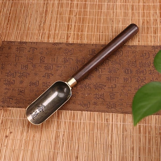 黑檀木合金茶匙茶勺茶叶勺子功夫茶具茶道配件厂家批发