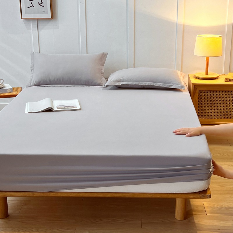 2025 New Type a Raw Cotton Waterproof Fitted Sheet Bed Cover Breathable Urine Barrier 360 All-Inclusive Bed Cover Protective Cover Wholesale