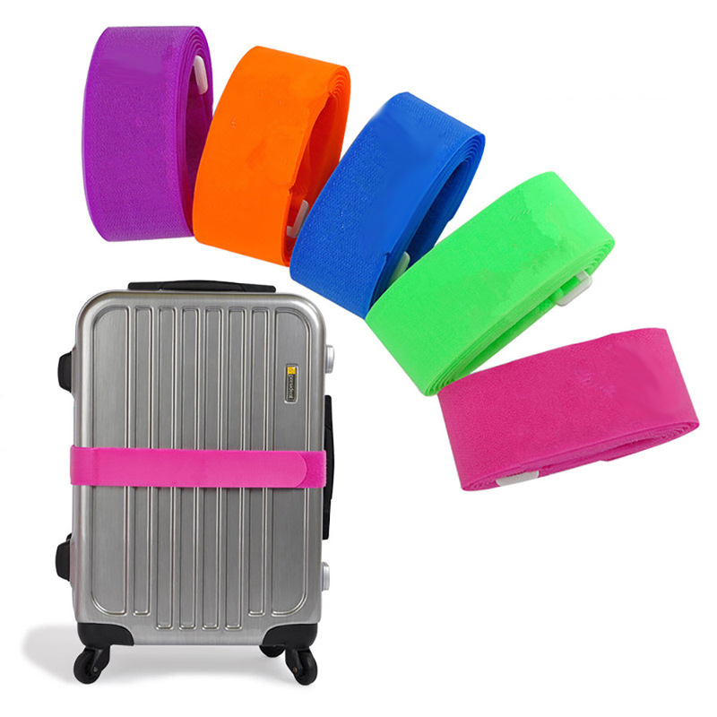 Suitcase Packing Straps, Travel Trolley Case Velcro Straps, Luggage Straps, Binding Straps, One-Line Luggage Straps