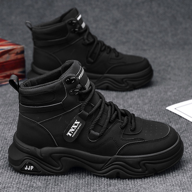 Zapatos de hombre de caña alta 2024 otoño nuevo impermeable y resistente al desgaste botas Martin británicas botas cortas de herramientas al aire libre para hombres