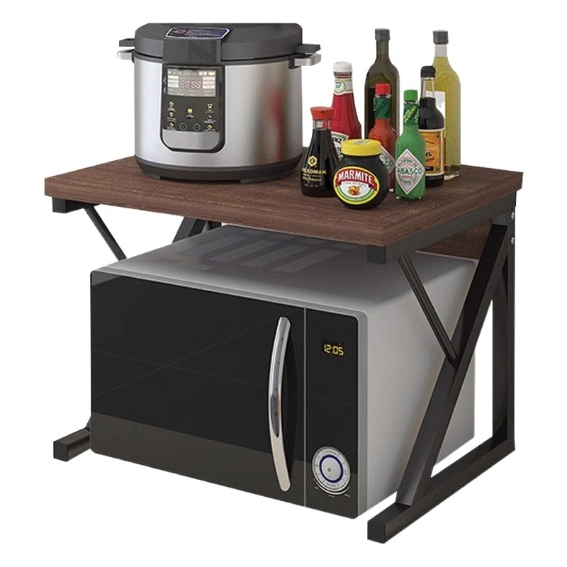 Estante de cocina estante de condimento estante de almacenamiento de múltiples capas horno suministros de cocina hogar horno de microondas rack de almacenamiento