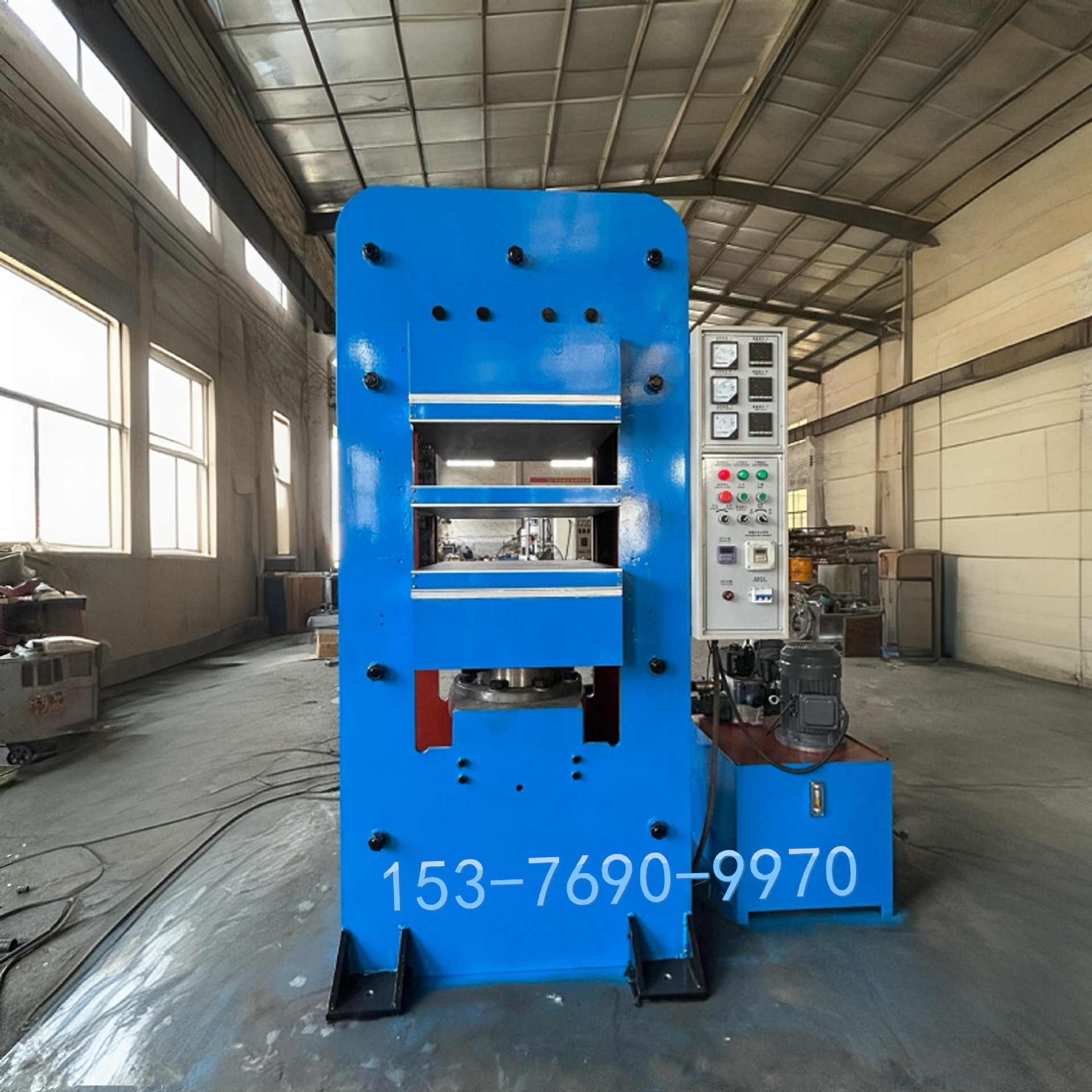 框架式100吨 温度可调硫化机 硫化时间可调硫化机 硫化压力机