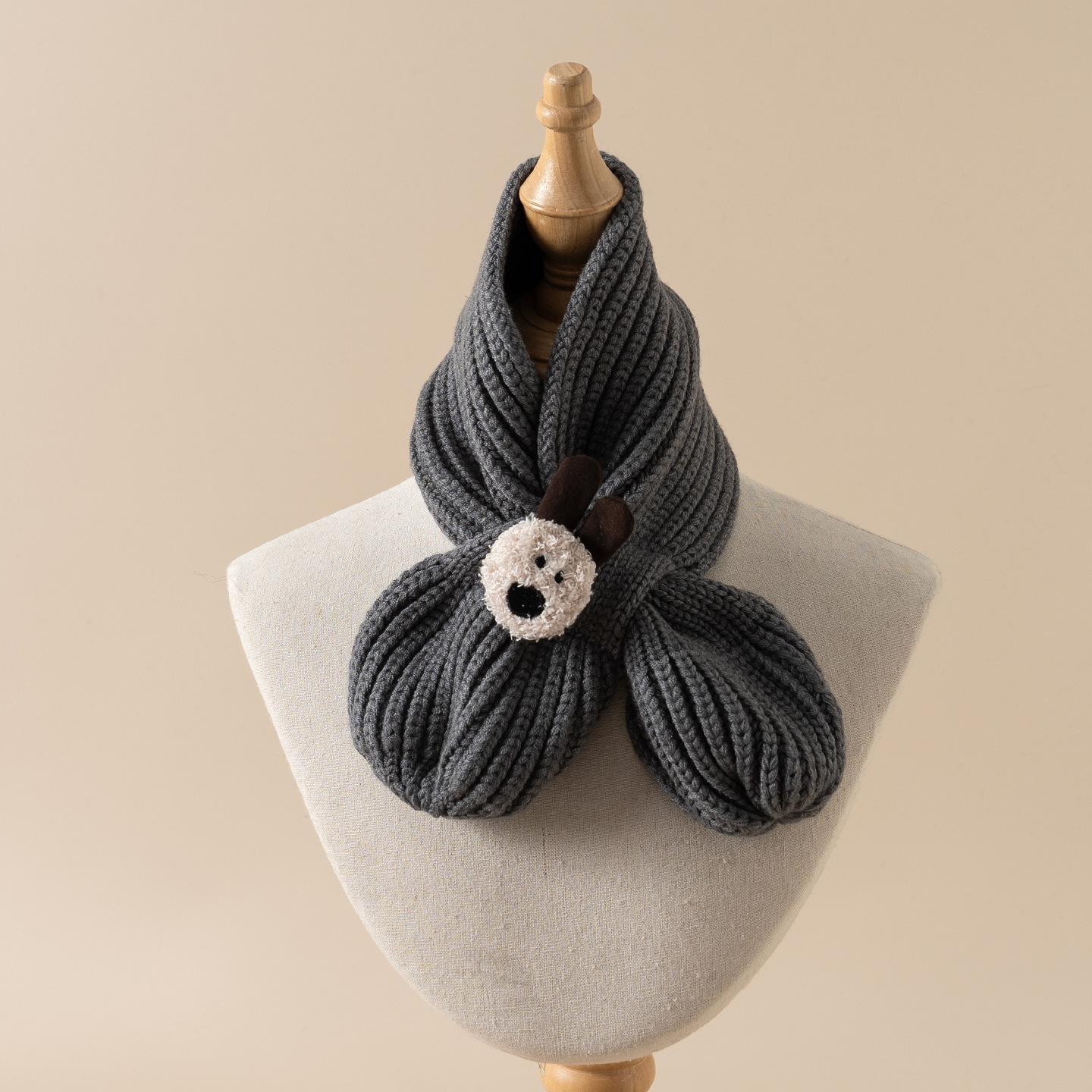 Baja para niños otoño y invierno baby tejer lana bufandas cruzadas niños niñas lindos invierno protector de cuello