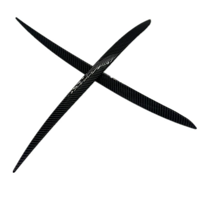 Cross-Border Applicable Volkswagen Golf 5 03-08 Golf5 Front Headlight Eyebrow Carbon Fiber Modification Accessories Exterior Decoration (Lamp eyebrow) - volkswagen-golf-5-03-08-golf5-carbon-fiber-pattern-pair