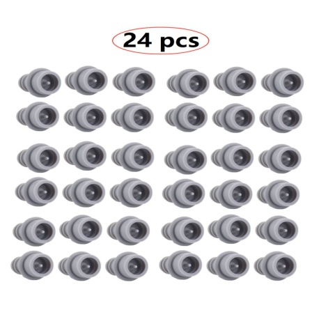 24 paquetes de tapones de silicona para paraguas de succión gris